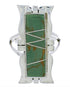 Southwestern Turquoise Inlay Silver Ring Size 5 MX23552